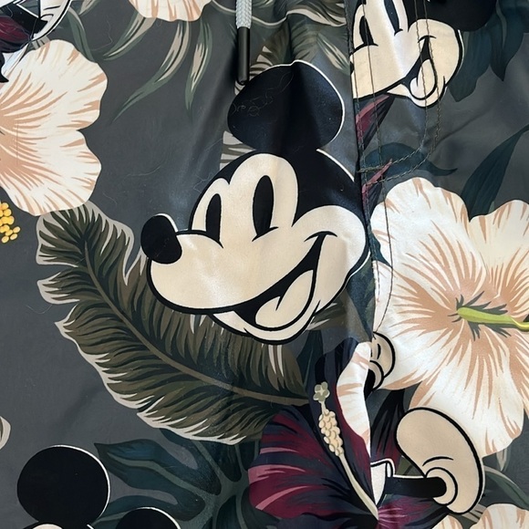 Disney Men's Mickey Mouse Floral Daily Hot Tub Board Shorts for Swimming Medium - Picture 5 of 10